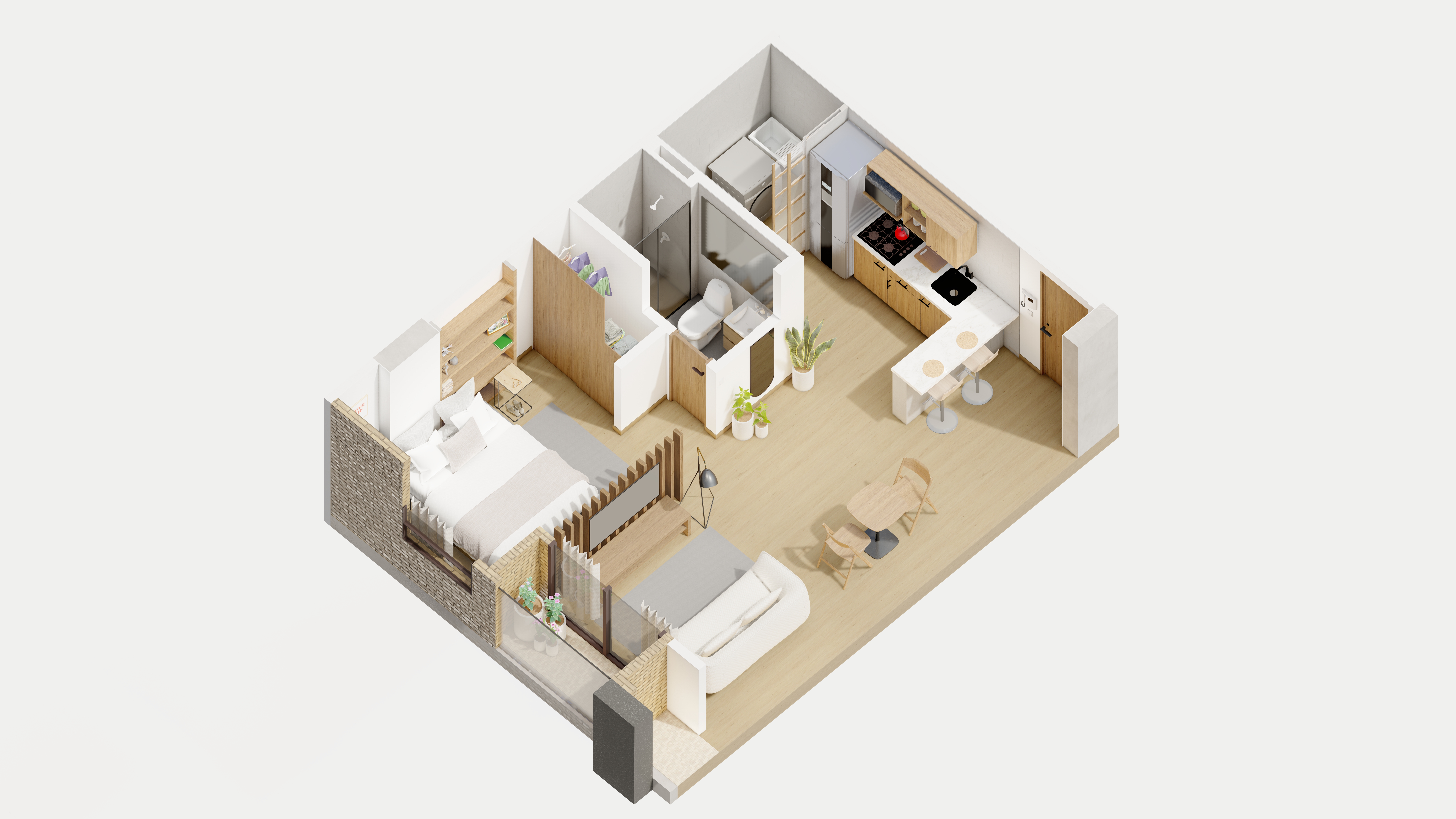 Loft con acabados